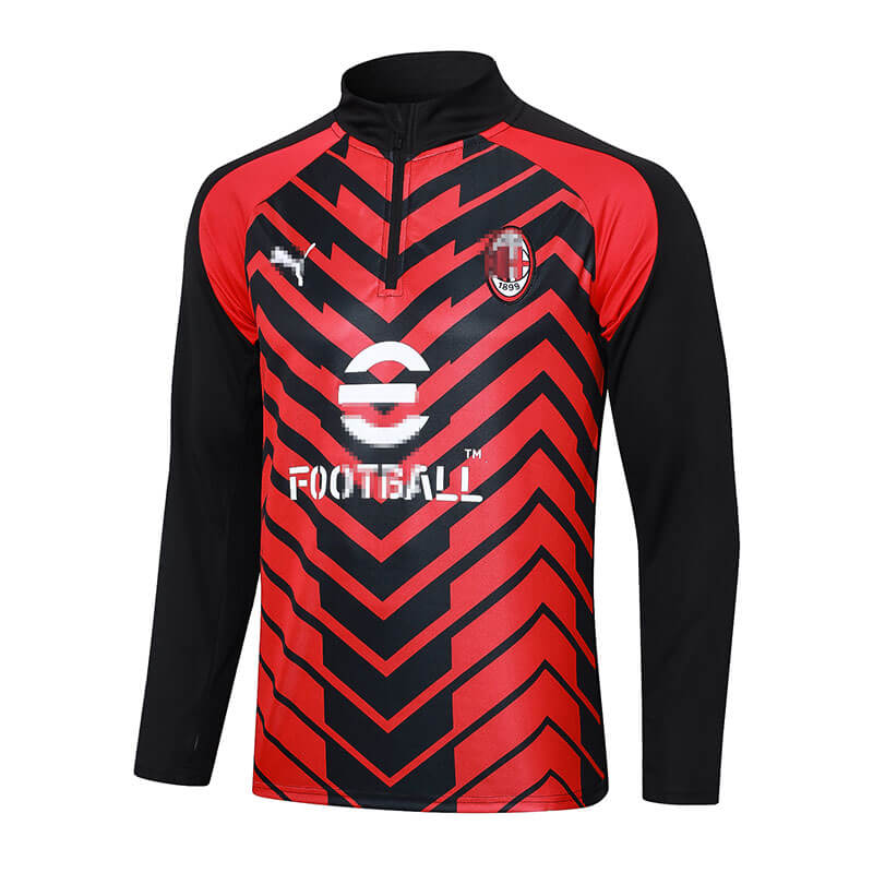 Sudadera Entrenamiento AC Milan 2023/2024 Negro/Rojo